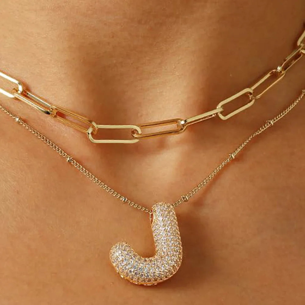 A-Z Sparkly Letter Necklace