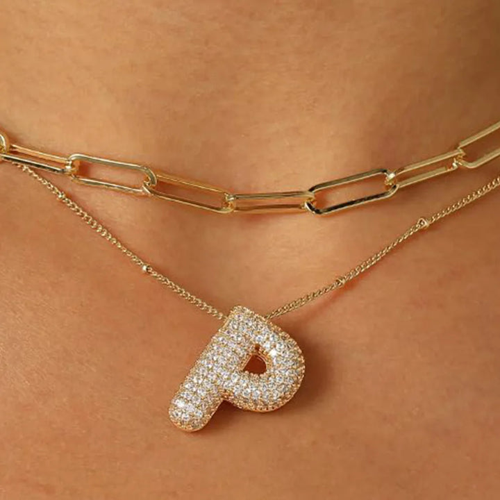 A-Z Sparkly Letter Necklace