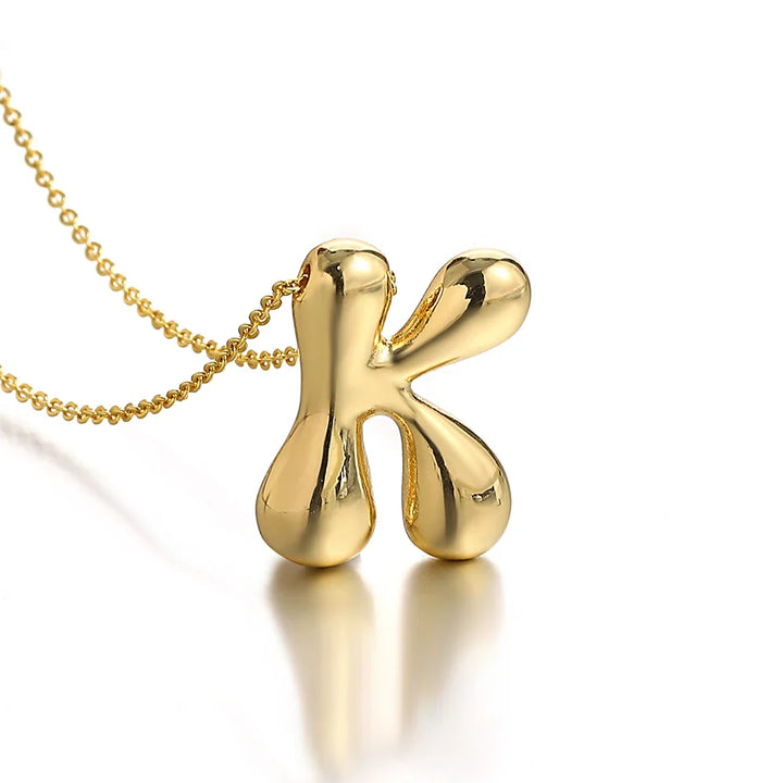 Chunky Letter Balloon Necklace