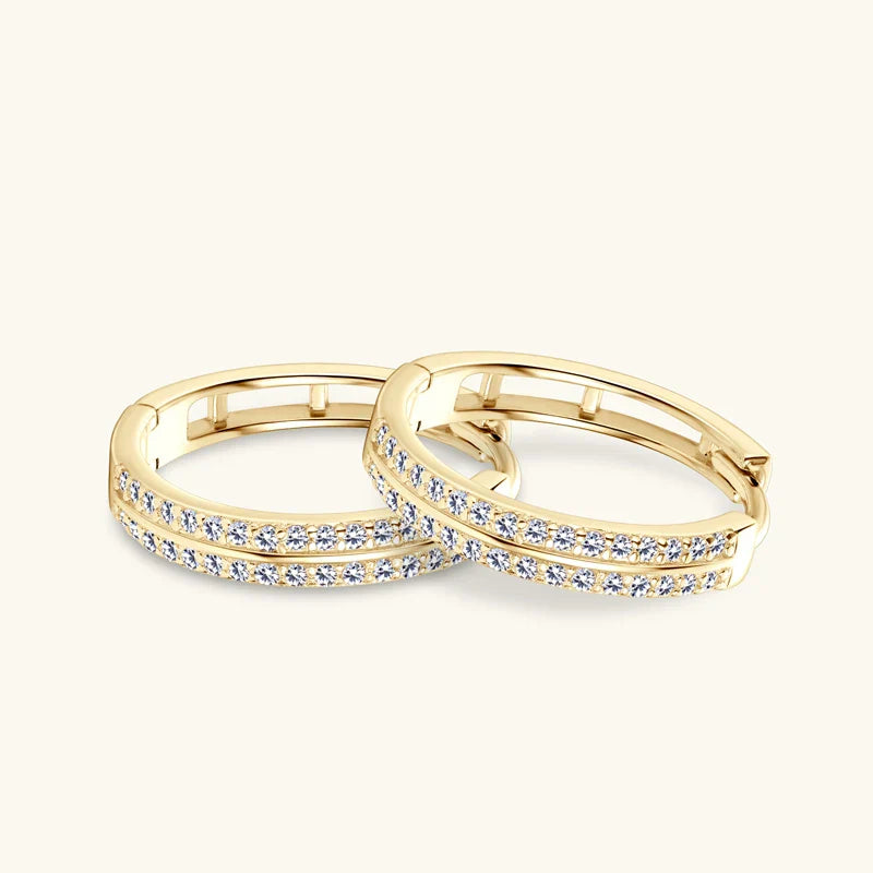 Bright Gold Hoop Earrings