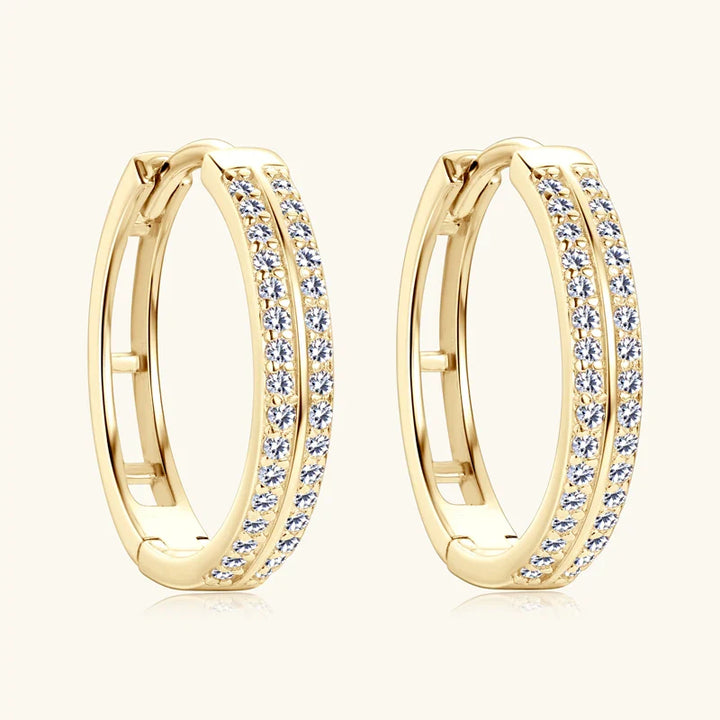 Bright Gold Hoop Earrings