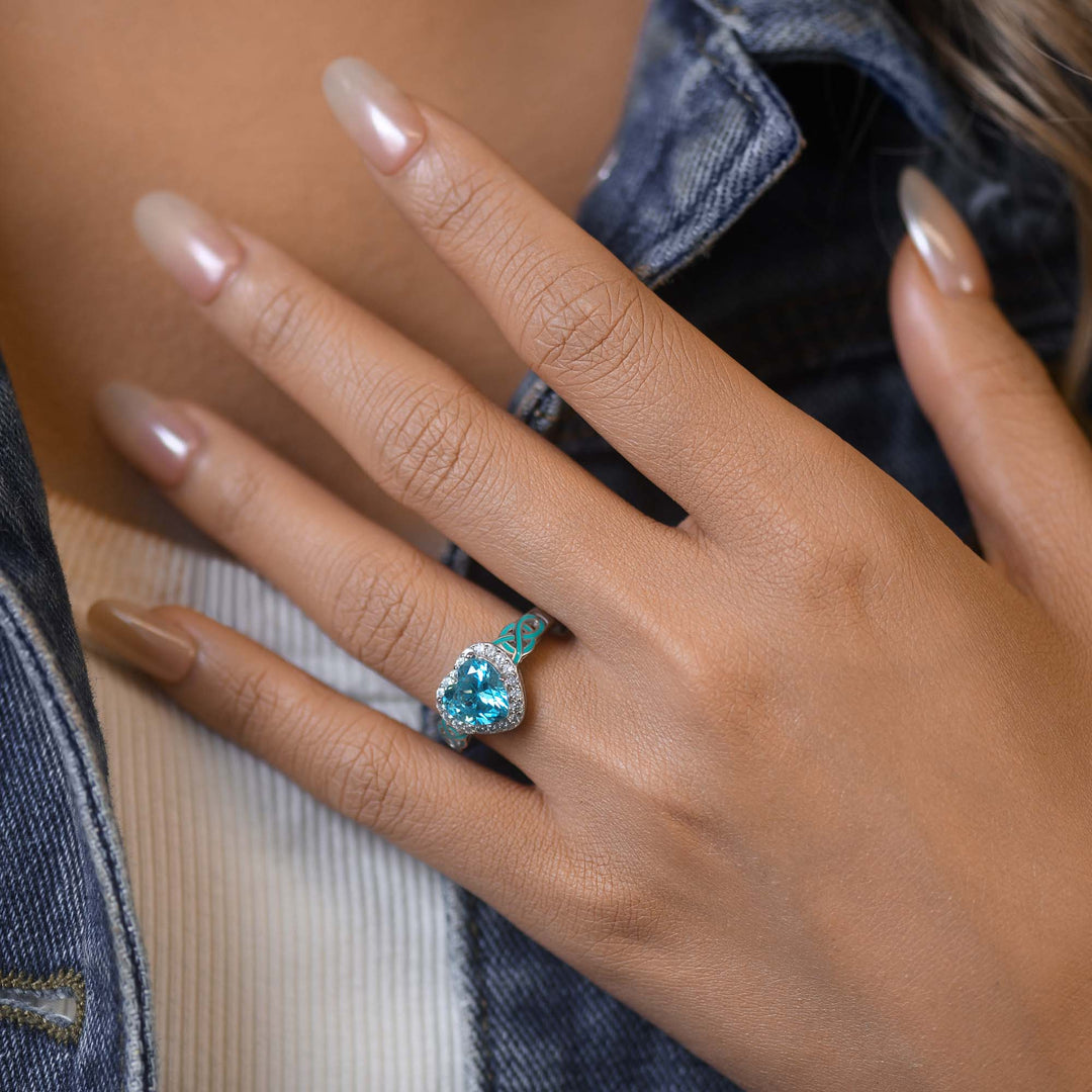 Ocean Heart Ring
