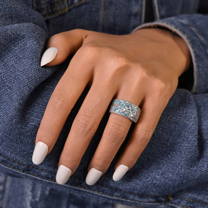 Bubblewaltz Ring - Aquamarine