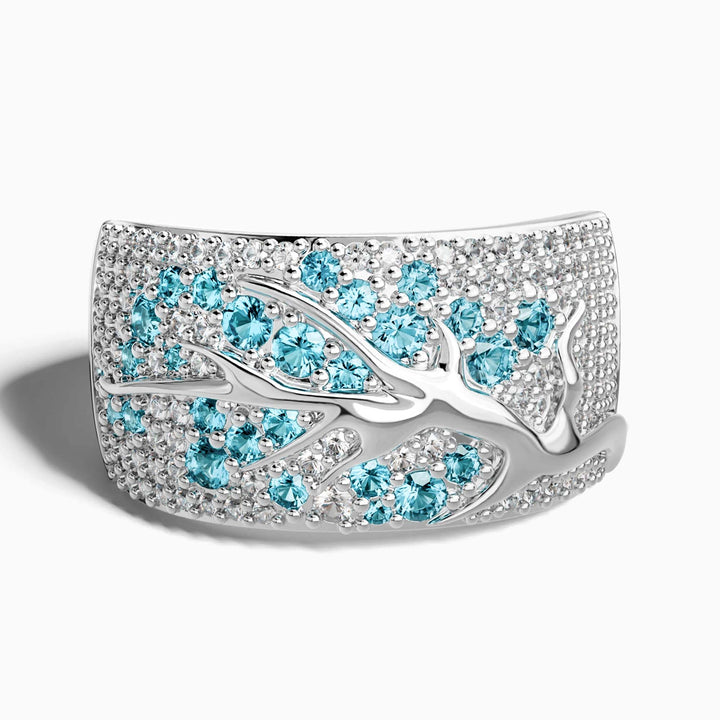 Bubblewaltz Ring - Aquamarine