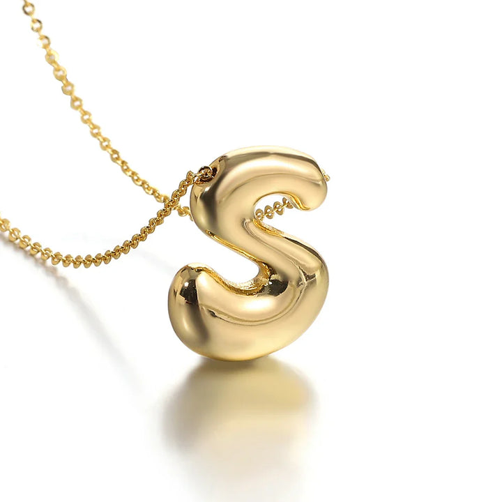 Chunky Letter Balloon Necklace