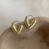 Romantic Red Enamel Heart Earrings