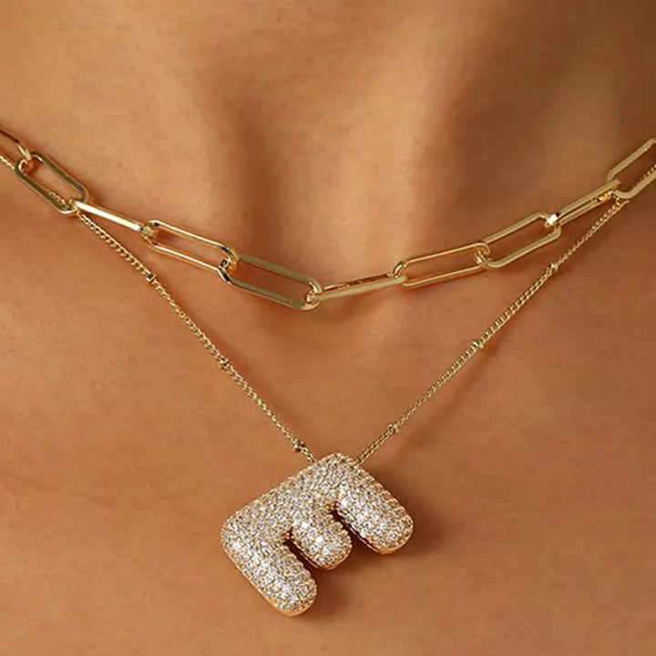 A-Z Sparkly Letter Necklace