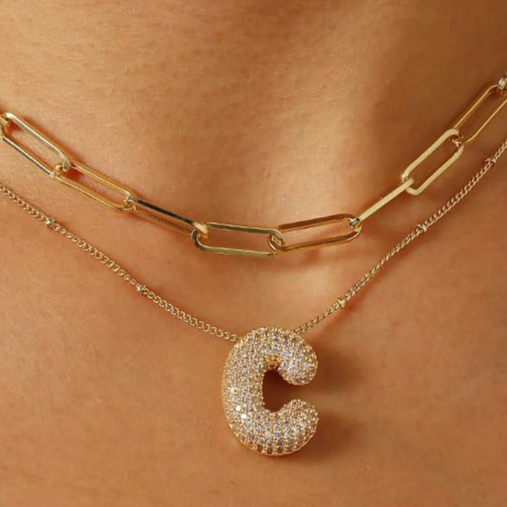 A-Z Sparkly Letter Necklace