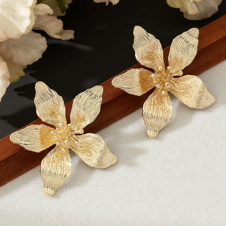 Bold Summer Enamel Flower Stud Earrings