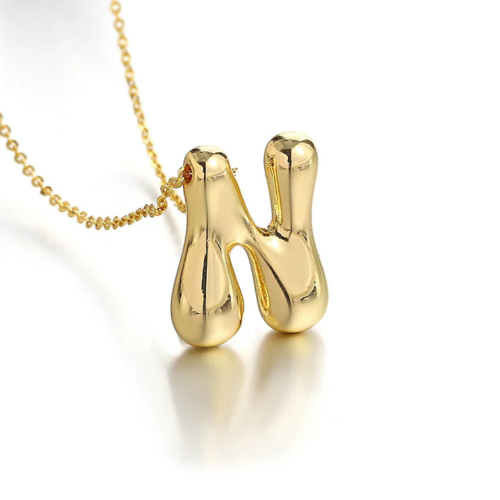 Chunky Letter Balloon Necklace