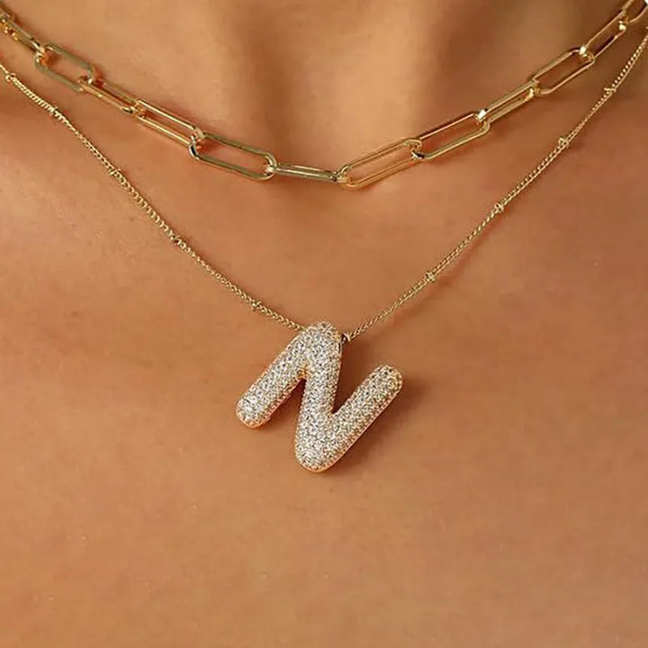 A-Z Sparkly Letter Necklace