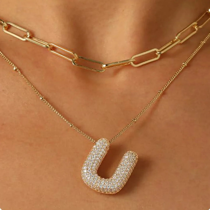 A-Z Sparkly Letter Necklace