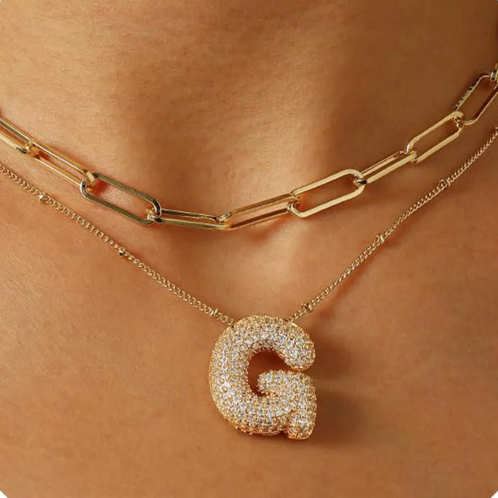 A-Z Sparkly Letter Necklace