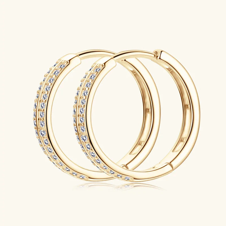 Bright Gold Hoop Earrings