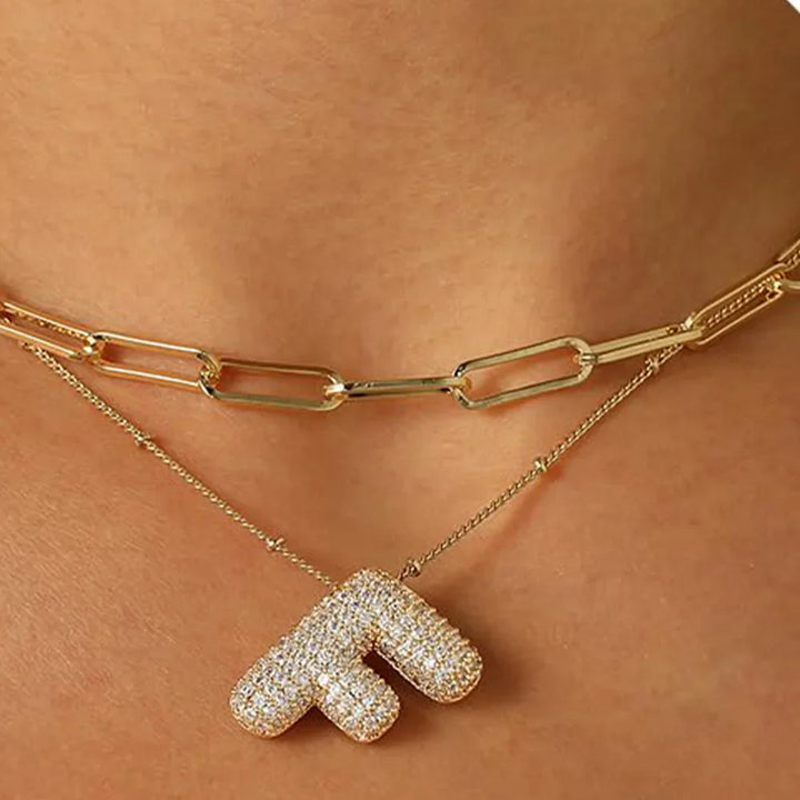 A-Z Sparkly Letter Necklace