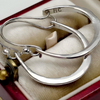 Vintage Silver Hoop Earrings