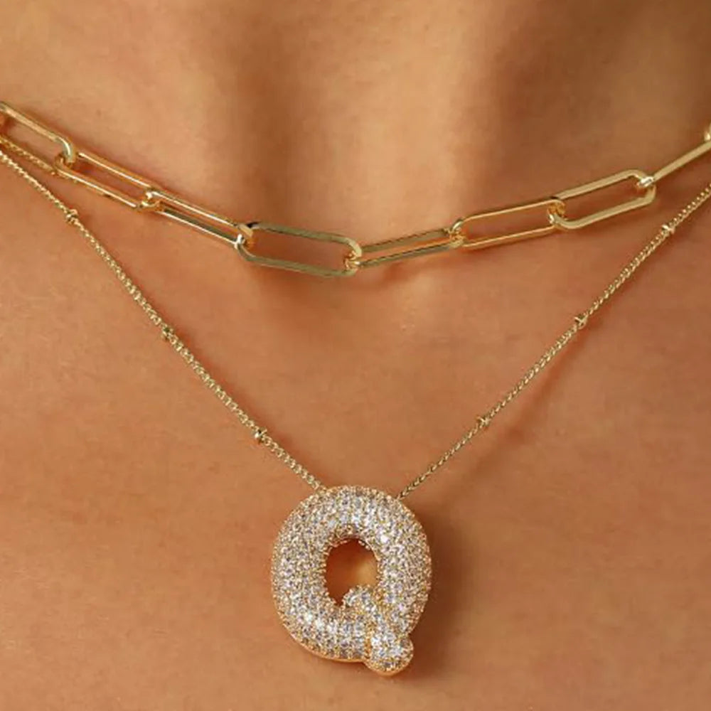 A-Z Sparkly Letter Necklace