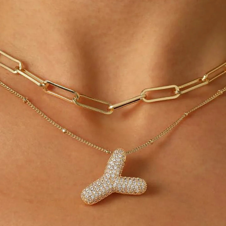 A-Z Sparkly Letter Necklace