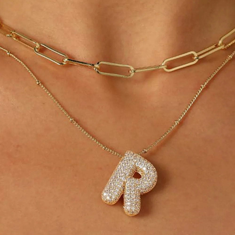 A-Z Sparkly Letter Necklace