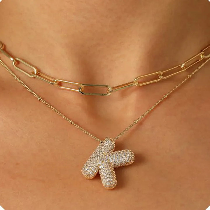 A-Z Sparkly Letter Necklace