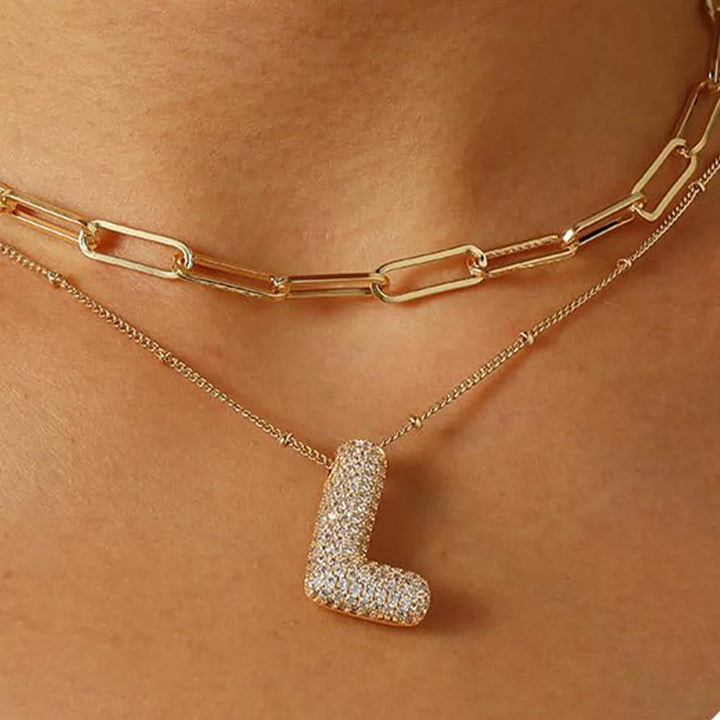 A-Z Sparkly Letter Necklace