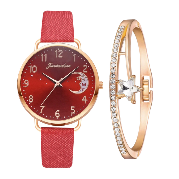 Daniela | Moon Dial Watch & Bracelet Set