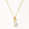 Elegant Golden Pearl Necklace