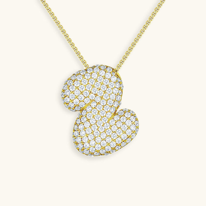 Hailey Bubble Initial Necklace
