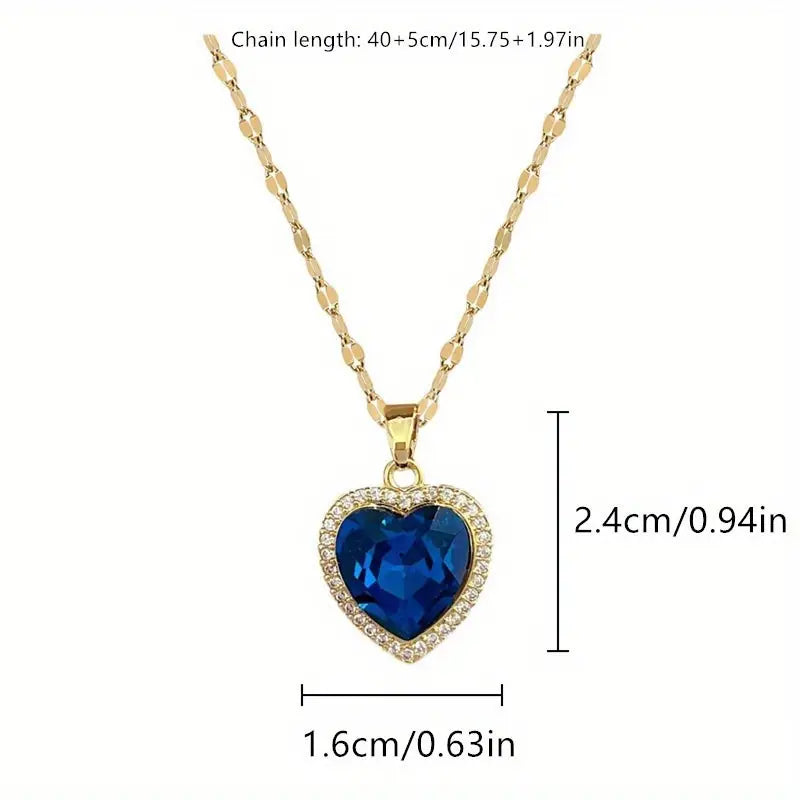 Gold Sapphire Necklace