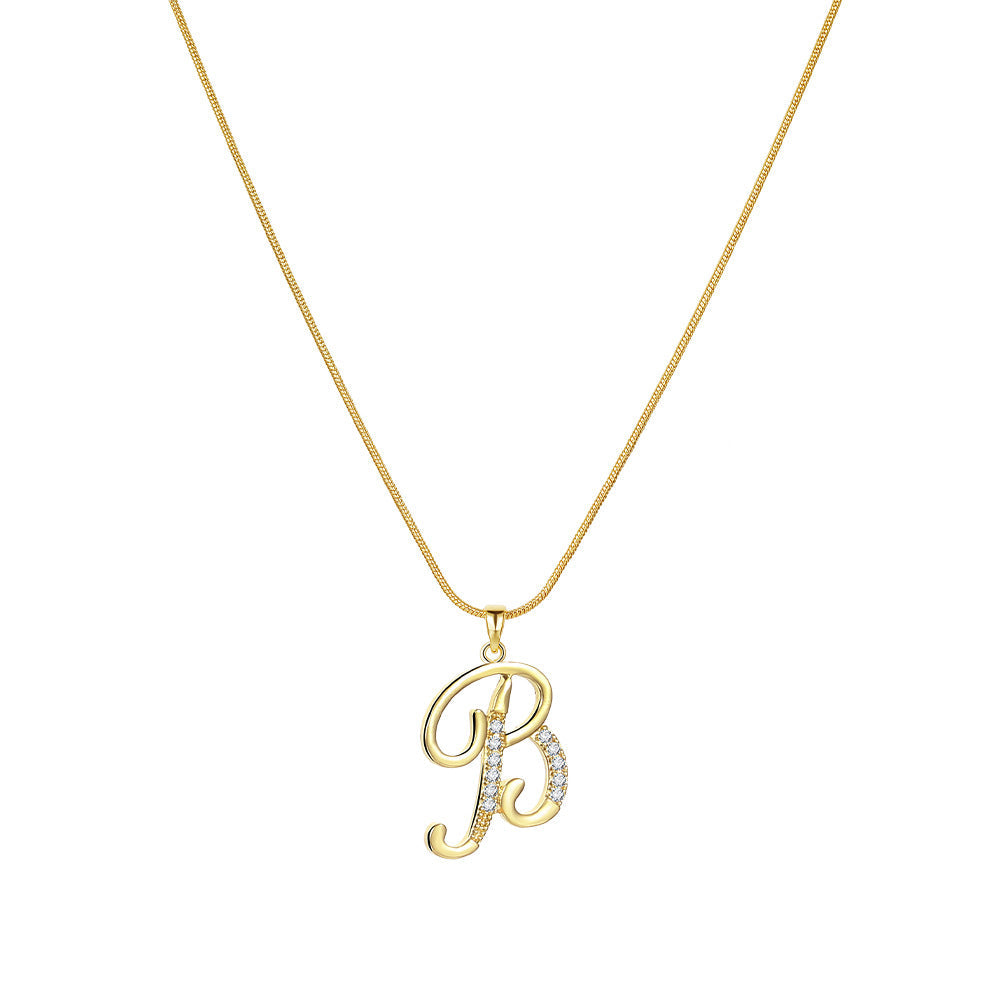 Lily Initial Necklace