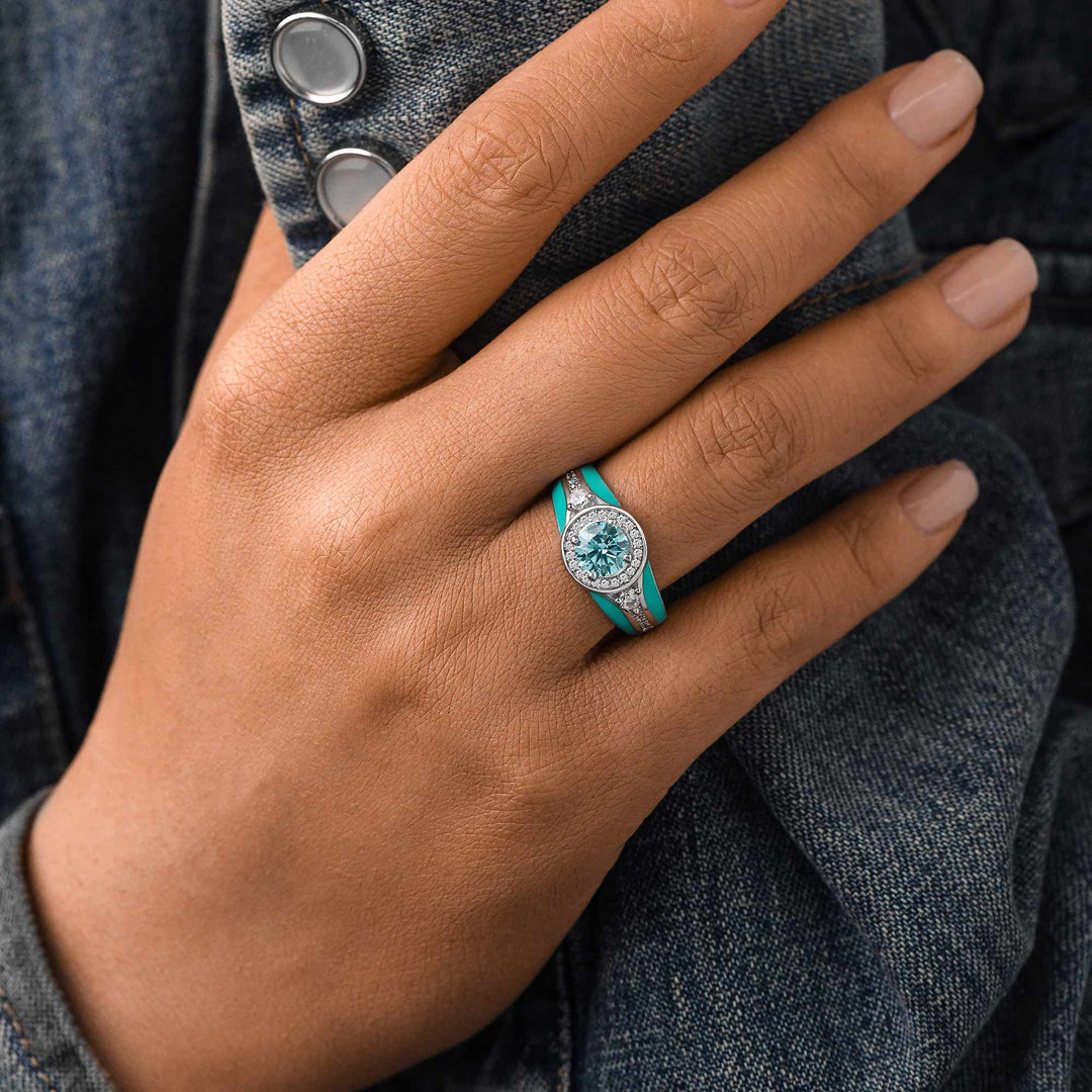 Brave Belt Ring - Aquamarine