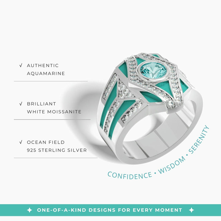 Celestial Canopy Ring - Aquamarine