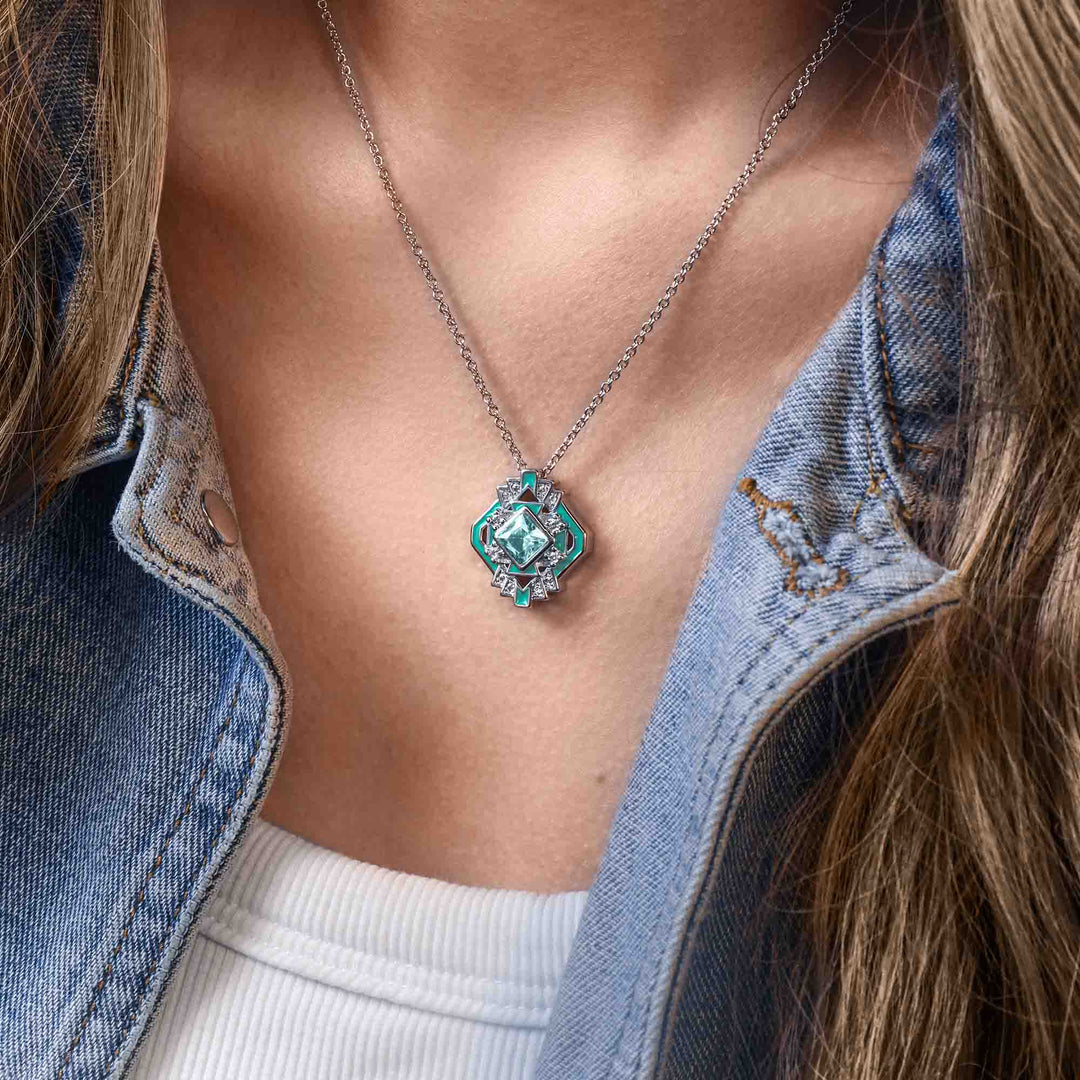 Chief's Crown Necklace - Aquamarine