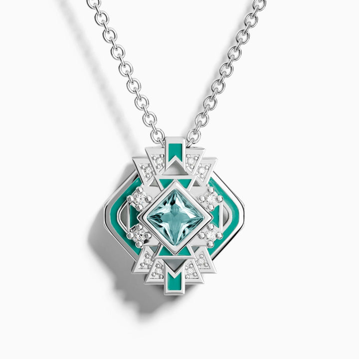 Chief's Crown Necklace - Aquamarine