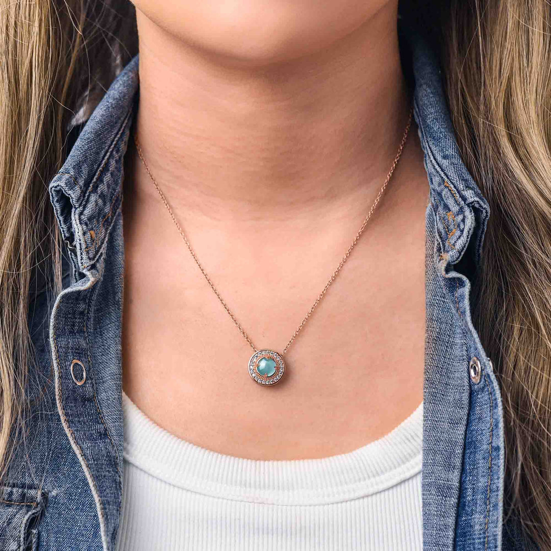 Competitive Spirit Necklace - Aquamarine