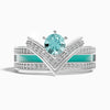 Crowned Noble Ring -  Aquamarine
