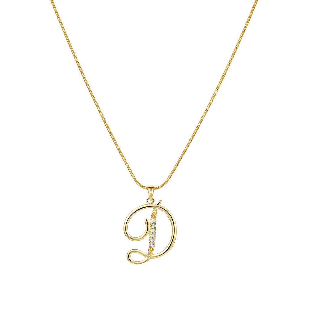 Lily Initial Necklace