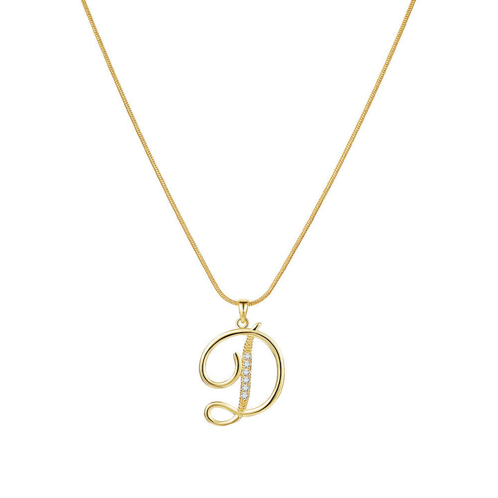Lily Initial Necklace
