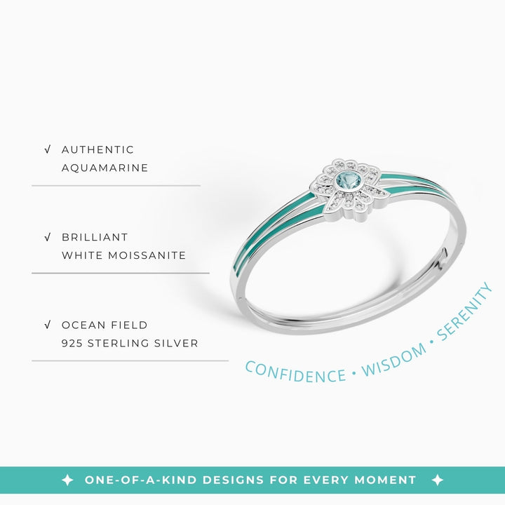 Desert Bloom Bracelet - Aquamarine