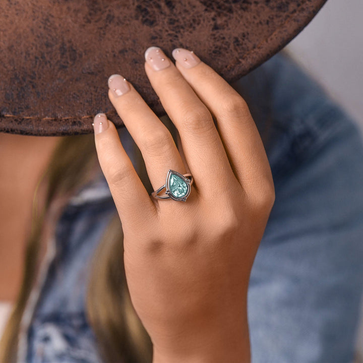 Desert Tears Ring - Aquamarine