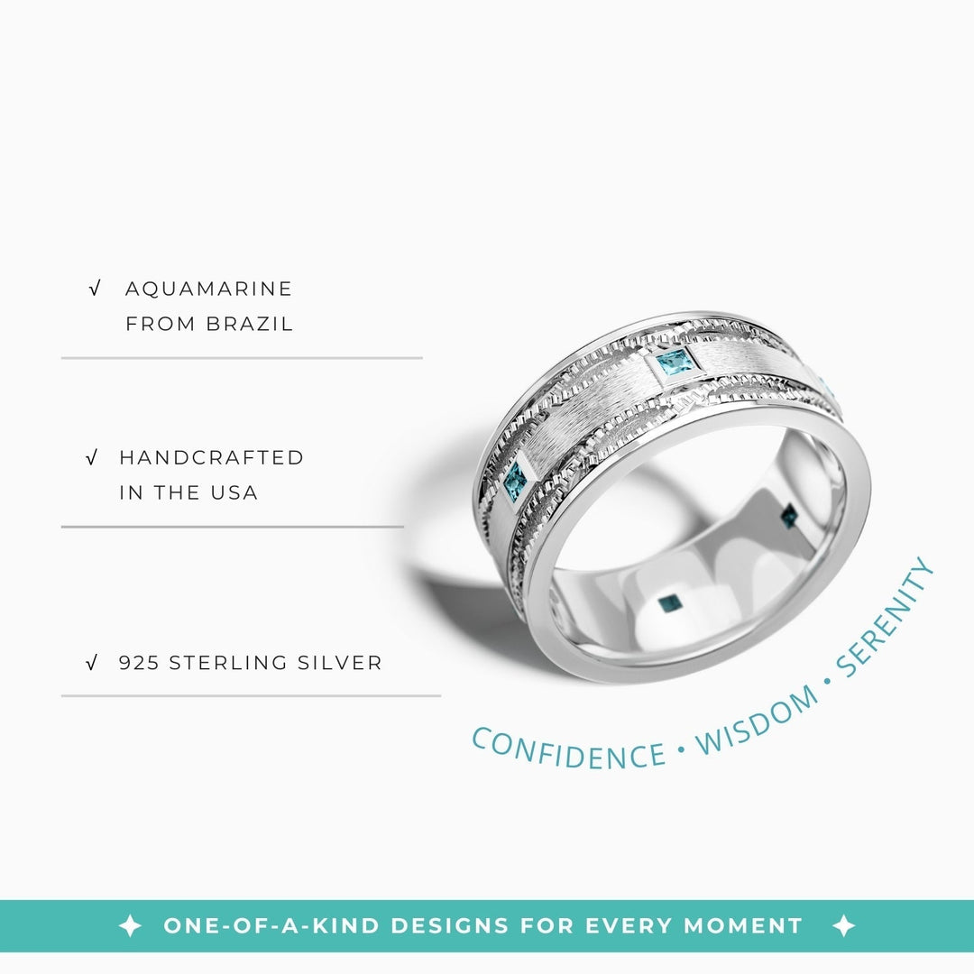 Destiny Ladder Ring - Aquamarine