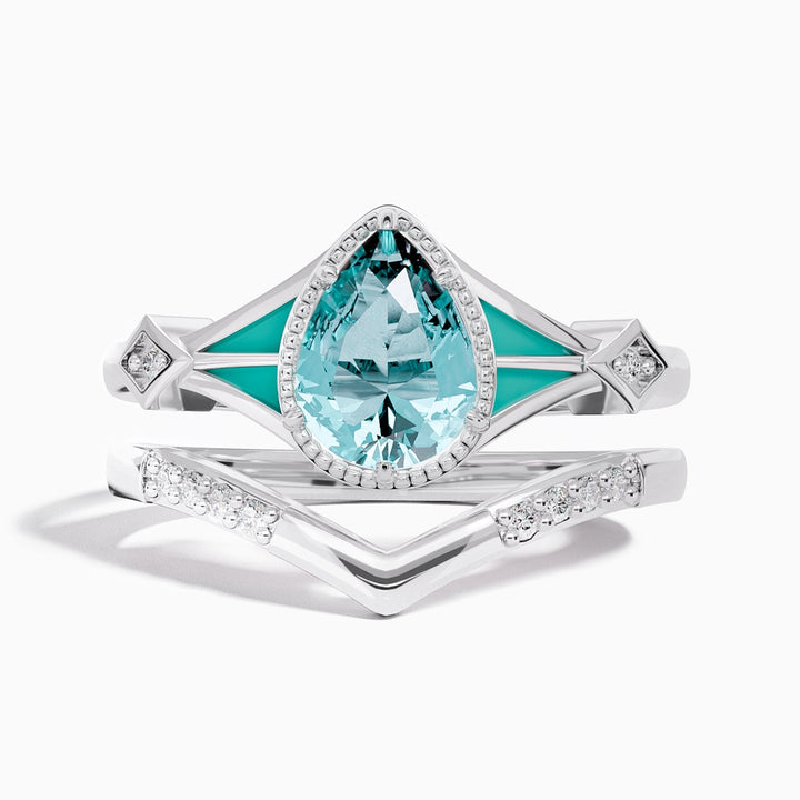 Eternal Angel's Tear Ring - Aquamarine