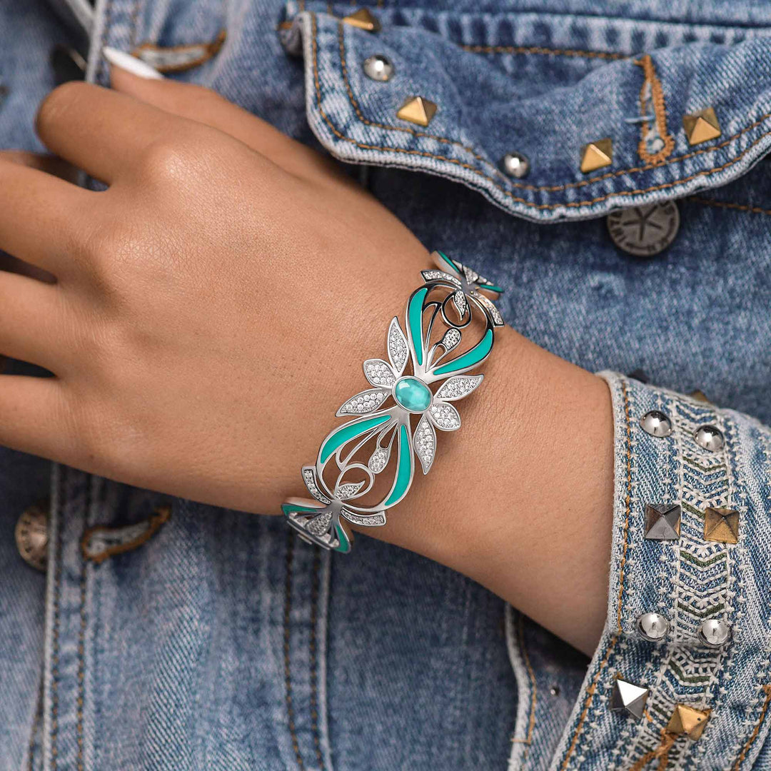Frontier Whirlwind Bracelet - Aquamarine