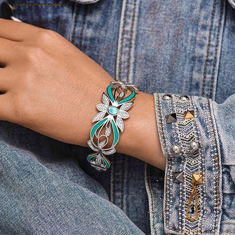 Frontier Whirlwind Bracelet - Aquamarine