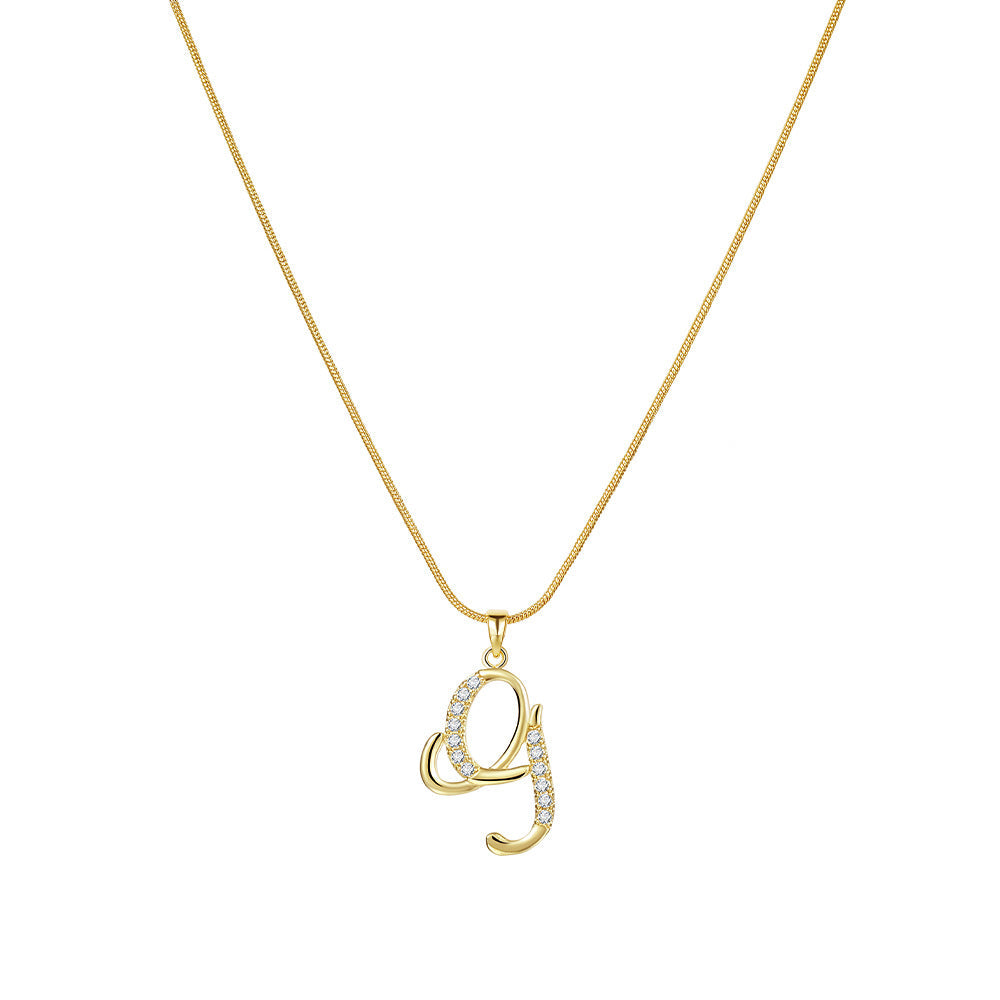 Lily Initial Necklace