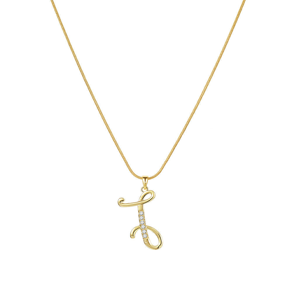 Lily Initial Necklace
