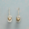 Golden Heartlace Earrings | Gold