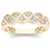 Golden Zirconia Promise Ring