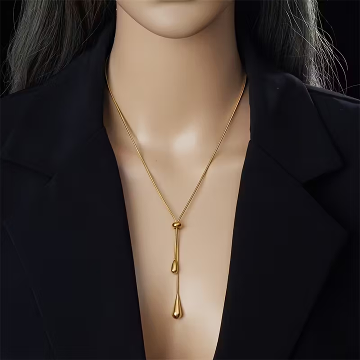 Golden Jewelry Dangle Set