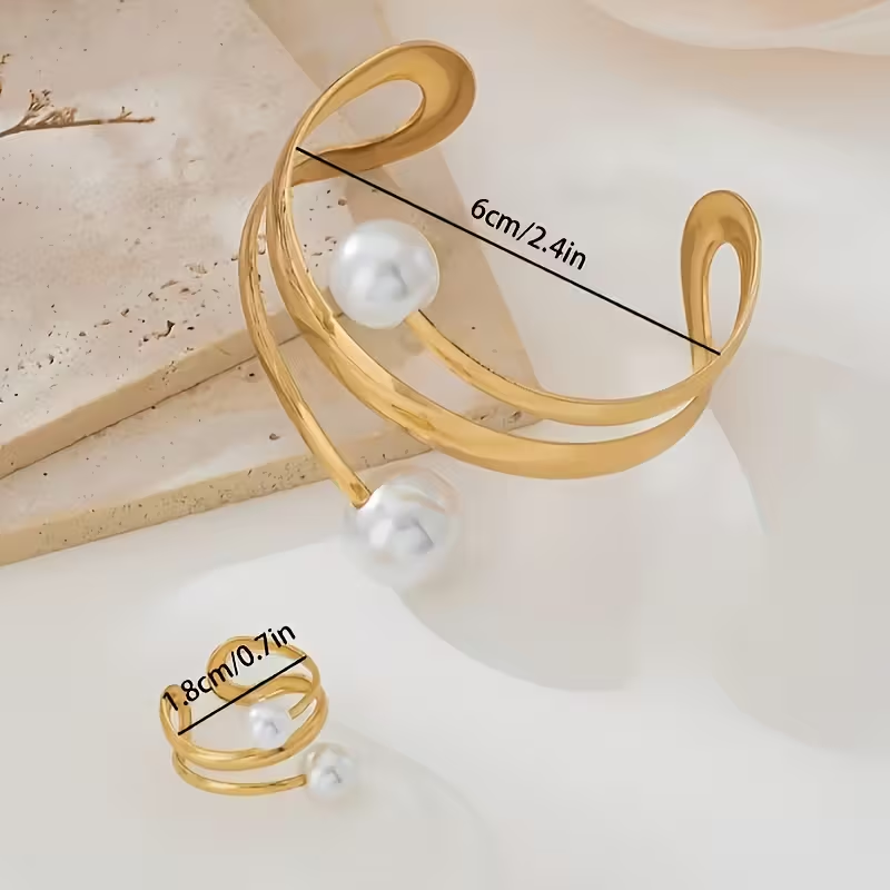 Luxury Gold Pearl Set